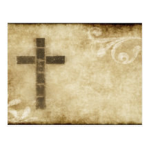 Grunge Cross #2B - Postcard Horizontal Paper