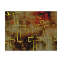 Grunge Cross postcards