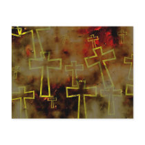 Grunge Cross postcards