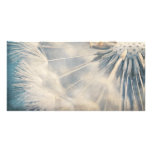 Grunge Dandelion Custom Photo Card