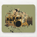 grunge drummer design mousepads