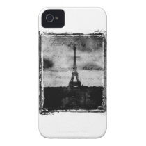 Grunge Edge Textured Paris Case-mate Iphone 4 Case