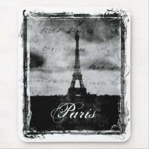 Grunge Edge Textured Paris Mousemat