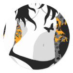 Grunge Female Butterflies Sexy Lady 24. stickers