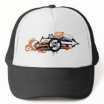 grunge floral arrows image hats