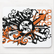 grunge floral arrows image mouse mats
