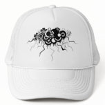 grunge floral cloud hats