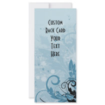Grunge Floral Design - Light Blue