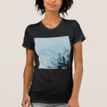 Grunge Floral Design - Light Blue t-shirts