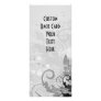 Grunge Floral Design - Light Grey B&W