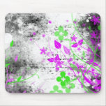 Grunge Flowers mousepads