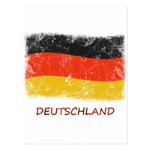 Grunge Germany Flag Postcards