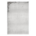 Grunge Graphic Stationery - lined