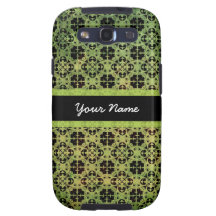 Grunge Green Pattern Galaxy SIII Case