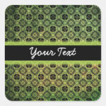 Grunge Green Pattern Sticker