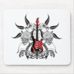Grunge Guitar and Skull mousepads