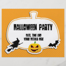 Grunge Halloween party flyer