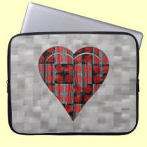 GRUNGE HEART laptop sleeves