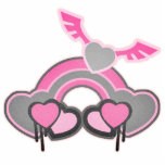 Grunge Heart Wings Rainbow photo sculptures