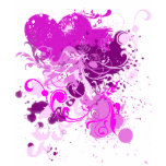 grunge hearts & paint splatters t-shirts
