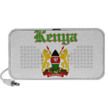 Grunge Kenya coat of arms designs Mini Speaker