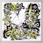 grunge leaves_white posters