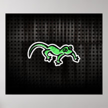 Grunge Lizard Print