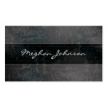 Grunge Marble Black Trendy Business Card
