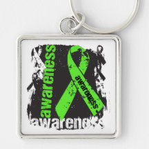 Grunge Non-Hodgkins Lymphoma Awareness Key Chains