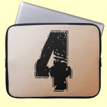 GRUNGE NUMBER 4 laptop sleeves