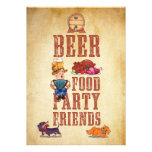 Grunge Oktoberfest German Party Invitation