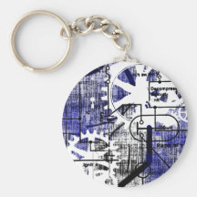 Grunge Patter 10 Key Chains
