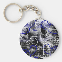 Grunge Patter 11 Key Chains
