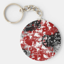 Grunge Patter 1 Key Chain