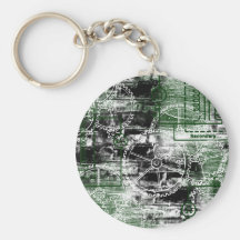 Grunge Patter 3 Key Chains