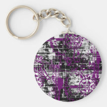 Grunge Patter 5 Key Chain
