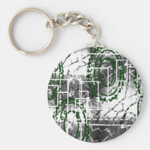 Grunge Pattern 14 Keychain