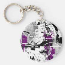 Grunge Pattern 17 Key Chain