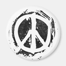 Grunge Peace Symbol Magnets