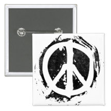 Grunge Peace Symbol Pins