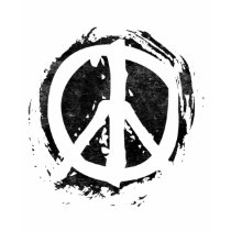 Grunge Peace Symbol Tee Shirts