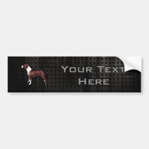 Grunge Pitbull Bumper Sticker