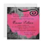 grunge  punk rock princess birthday party Invite invitations