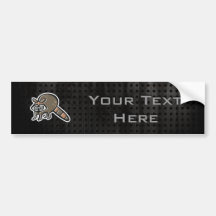 Grunge Racoon Bumper Stickers