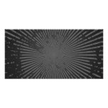 Grunge Radial Pattern: Custom Template photo cards