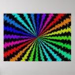 Grunge rainbow explosion posters