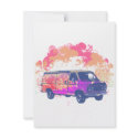 grunge retro hippie van invitations