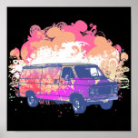 grunge retro hippie van posters