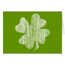 Grunge Shamrock Card