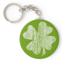 Grunge Shamrock keychains